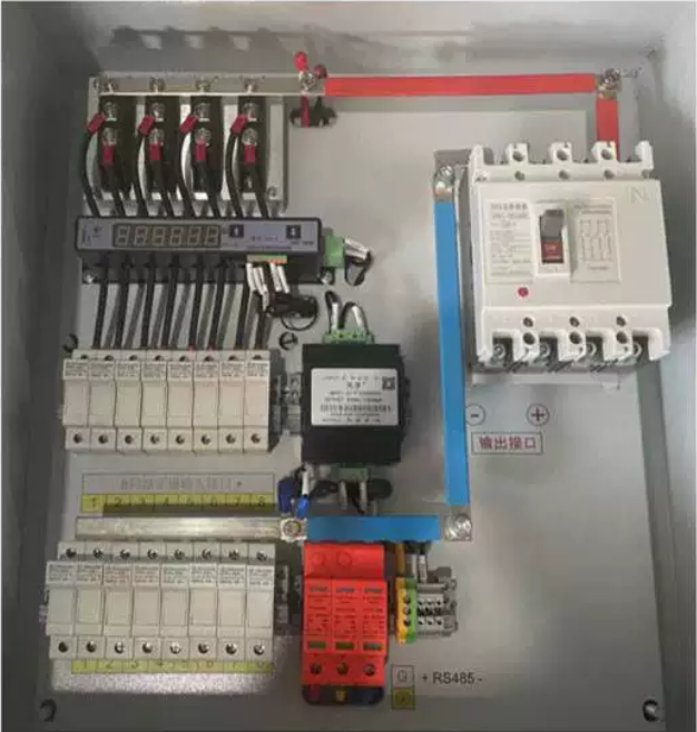 PV grid cabinet internal components