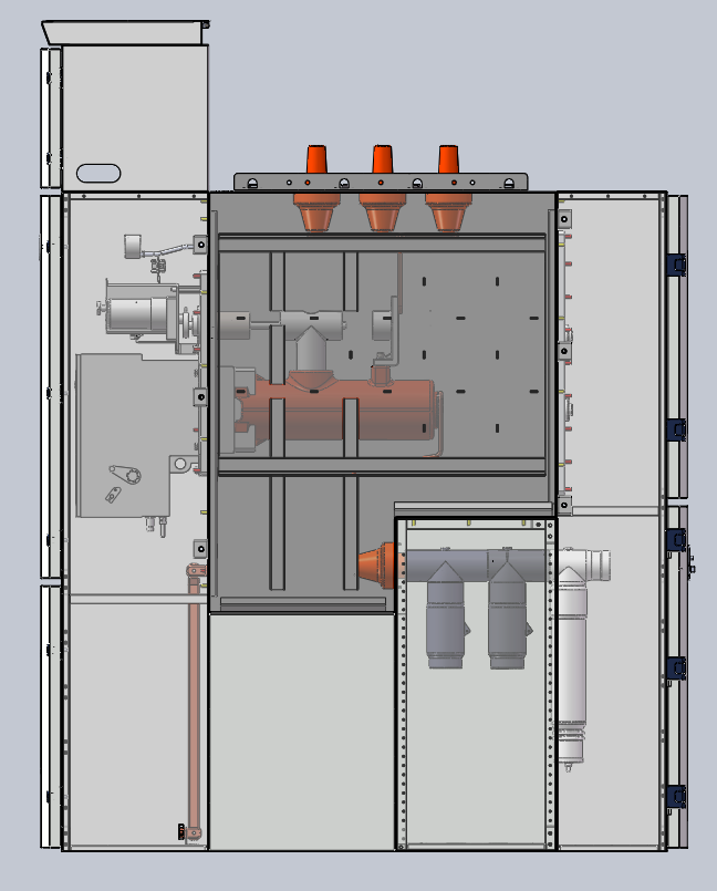 MV switchgear maintenance SF6 GIS panel